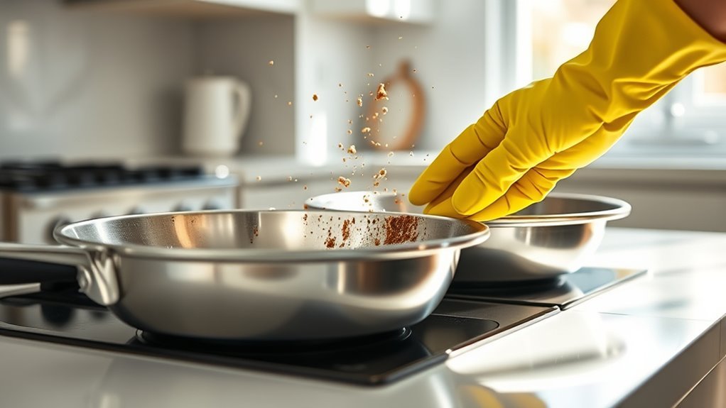 shake off loose food