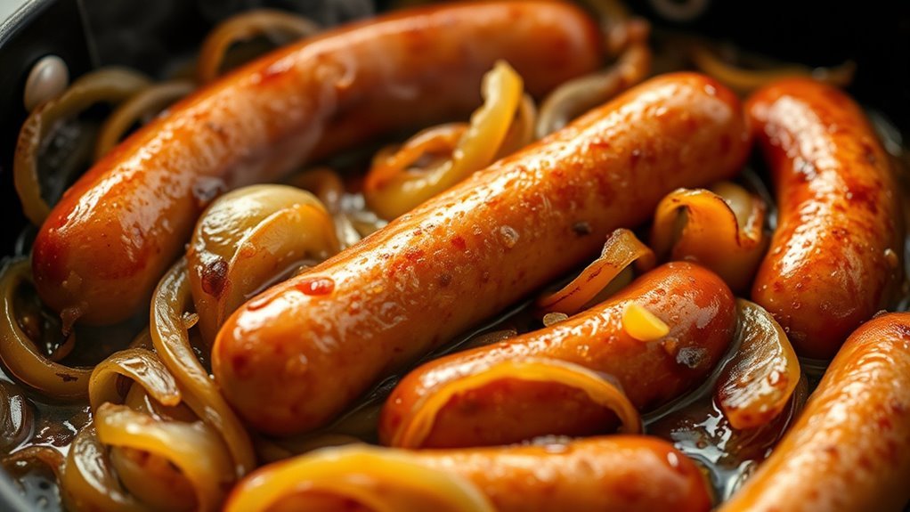 simmer brats with beer