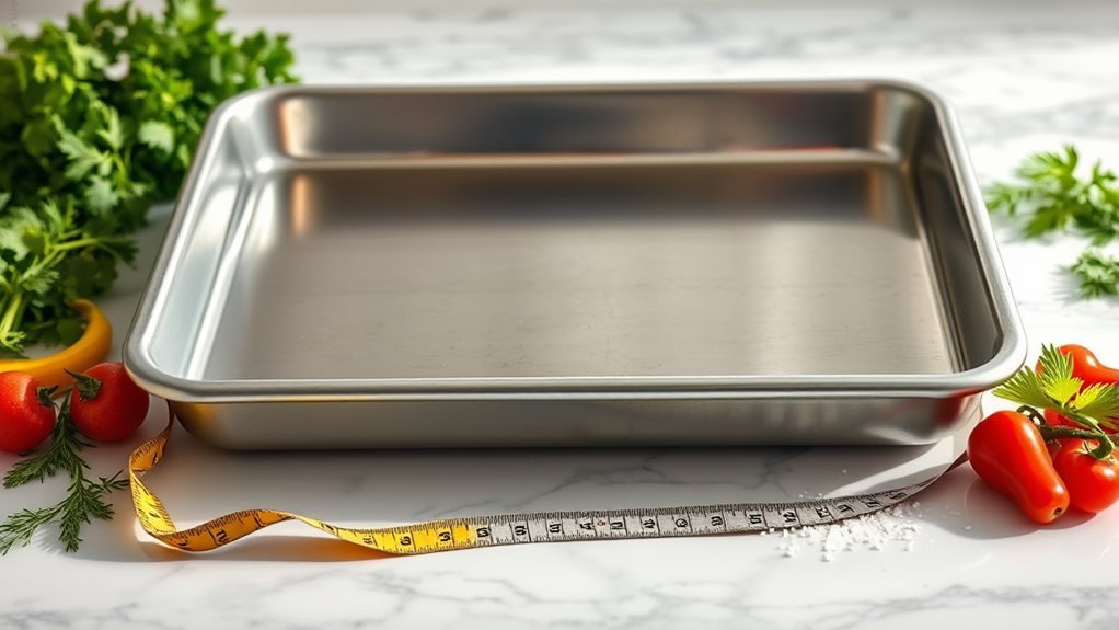standard half sheet pan size