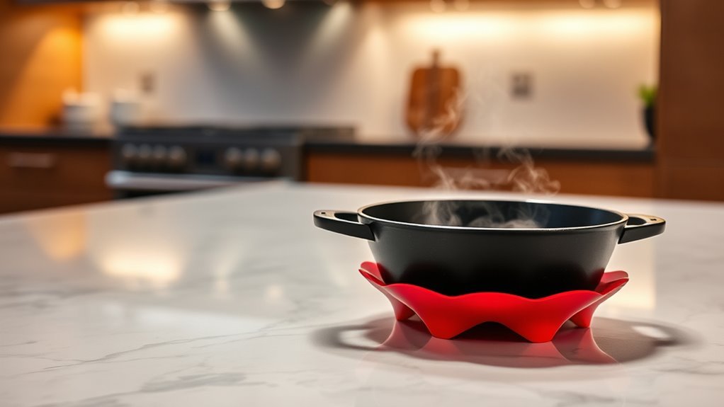 use a heat resistant barrier