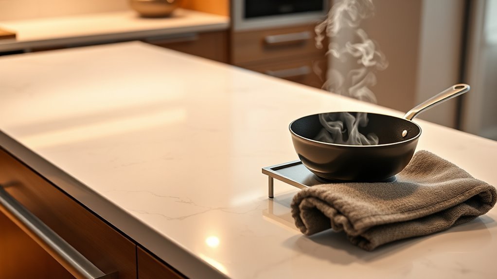 use heat resistant barriers