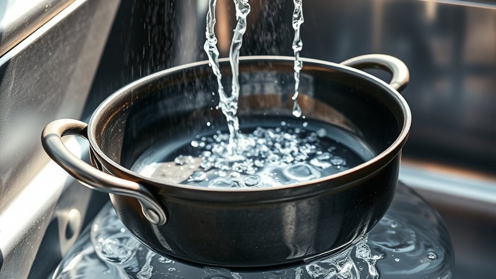 use hot water rinse