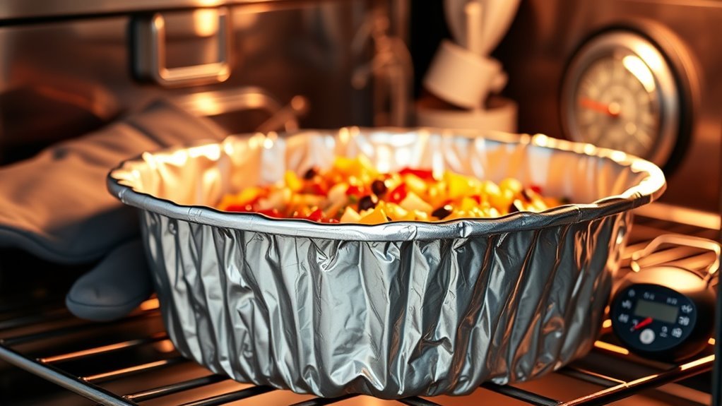use oven safe aluminum pans
