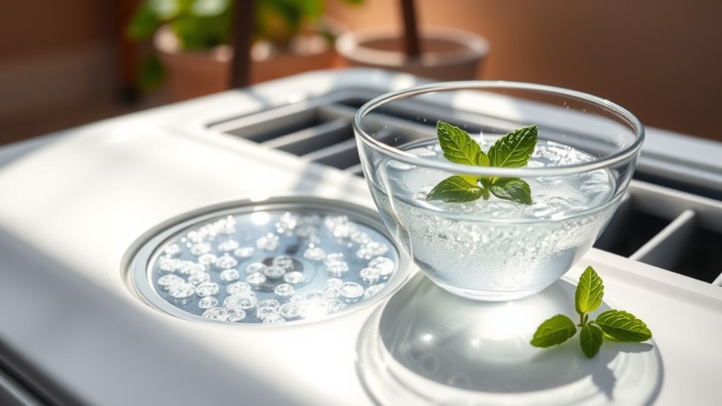 vinegar cleans condensate pan