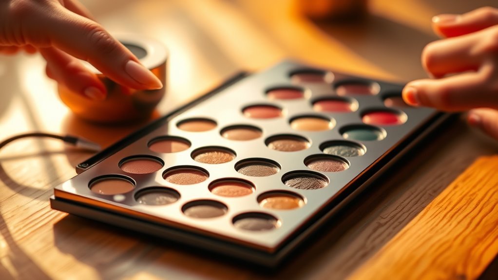 warm palette gently before removal